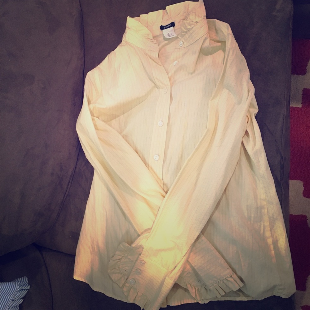 J. Crew Cream Button Down Shirt